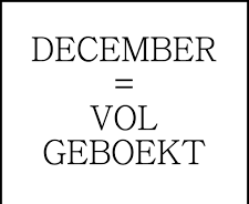 DECEMBER = VOLGEBOEKT